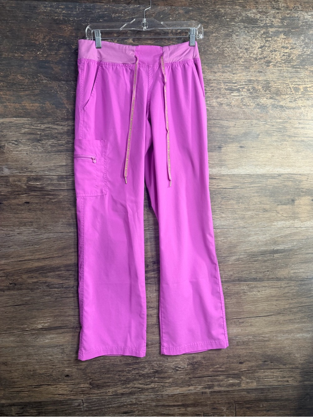 Med Couture Hot Pink Drawstring Cargo Pants